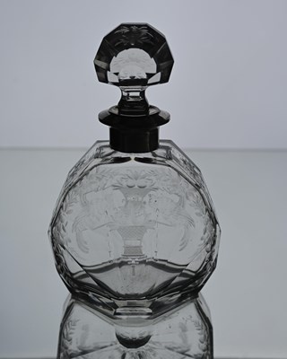 Lot 158 - A Belgian silver mounted cut and engraved...