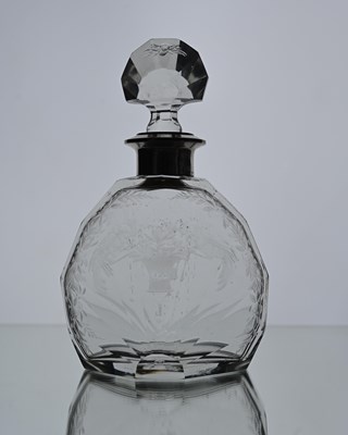 Lot 158 - A Belgian silver mounted cut and engraved...