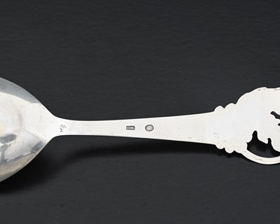Lot 159 - A Danish Modernist silver spoon, Carl M Cohr,...