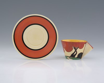 Lot 550 - Clarice Cliff for Newport Pottery, a Red...