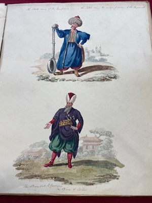 Lot 267 - A mid-Victorian sketch book of costume designs,...