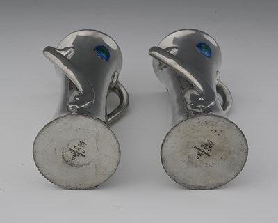 Lot 199 - Liberty and Co., a pair of Tudric Arts and...