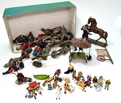 Lot 24 - A collection of Hantel Pewter characters and...