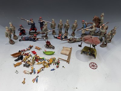 Lot 24 - A collection of Hantel Pewter characters and...