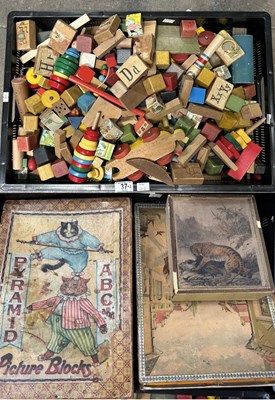 Lot 37 - A 19th century children's toy 'Pyramid ABC &...