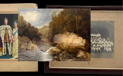 Lot 366 - English school, a late 19th century river...