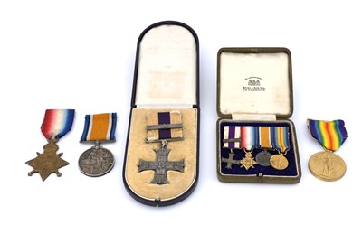 Lot 194 - A Great War Military Cross medal group,...