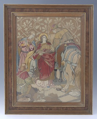 Lot 188 - An Arts & Crafts crewelwork panel, 20th...
