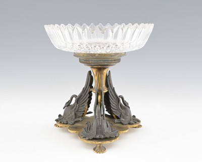 Lot 157 - A gilt ormolu and bronze table centrepiece,...