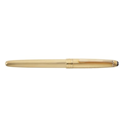 Lot 304 - Montblanc, a Meisterstuck Solitaire 144 Barley fountain pen w/engraving.
