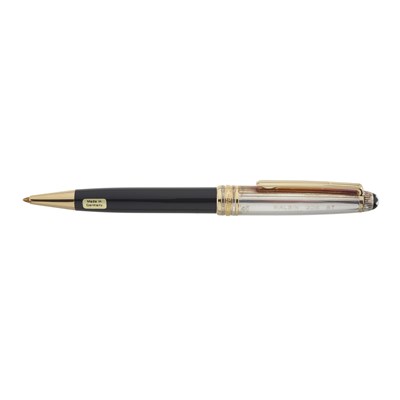 Lot 306 - Montblanc, a Meisterstuck Solitaire Doue ballpoint pen w/engraving.