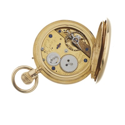 Lot 191 - Hunt & Roskell, London, an 18ct gold half hunter fob watch