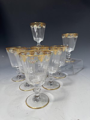 Lot 163 - A set of eight Venetian drinking glasses, 20th...