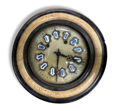 Lot 273 - A French wall clock, 19th century, the...