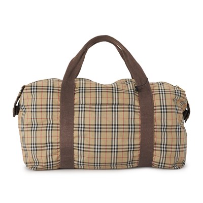 Lot 207 - Burberry, a lightweight Nova Check holdall.