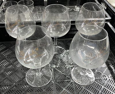 Lot 45 - Four Waterford brandy balloons, diamond cut,...