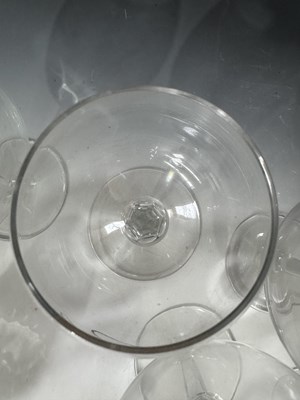 Lot 45 - Four Waterford brandy balloons, diamond cut,...