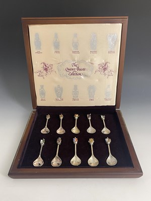 Lot 83 - A set of ten Elizabeth II silver and enamelled...