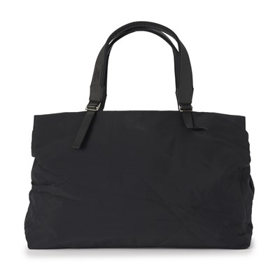 Lot 333 - Salvatore Ferragamo Sport, a black nylon tote bag.