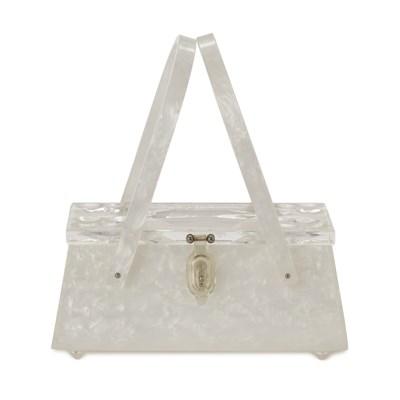 Lot 351 - A 1950s Rialto NY Lucite box bag.