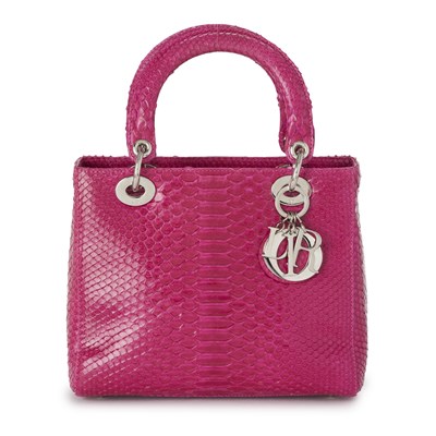 Lot 230 - Christian Dior, a limited edition exotic Lady Dior MM handbag.
