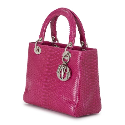 Lot 230 - Christian Dior, a limited edition exotic Lady Dior MM handbag.