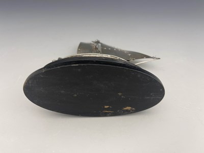 Lot 156 - A Dutch silver model of a junk, modelled in...