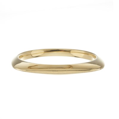 Lot 68 - Tiffany & Co., an 18ct gold Cushion Square bangle bracelet
