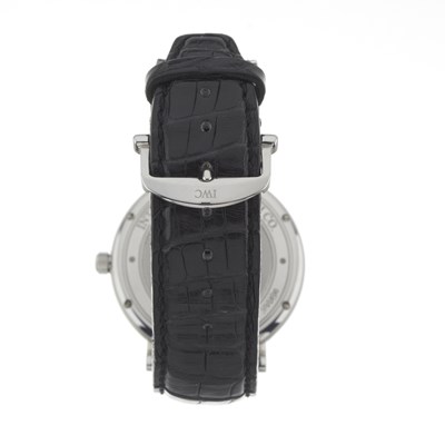 Lot 154 - IWC, a stainless steel Portofino wrist watch