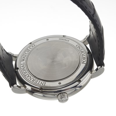 Lot 154 - IWC, a stainless steel Portofino wrist watch