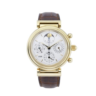 Lot 155 - IWC, an 18ct gold Da Vinci Perpetual Calendar wrist watch