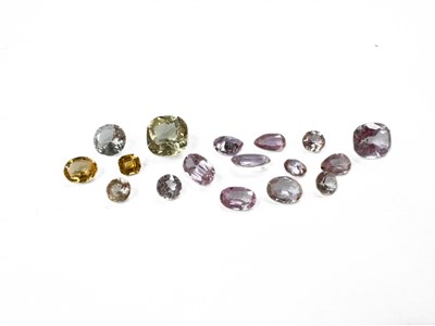 Lot 449 - A selection of loose topaz gemstones