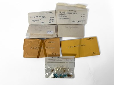 Lot 457 - A selection of mainly loose zircons