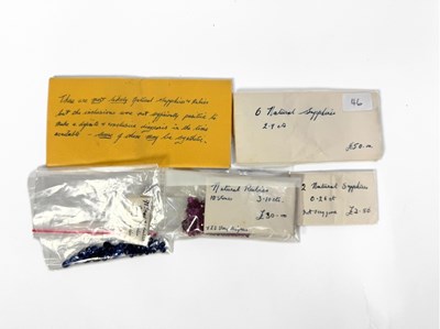 Lot 458 - A selection of sapphires and rubies