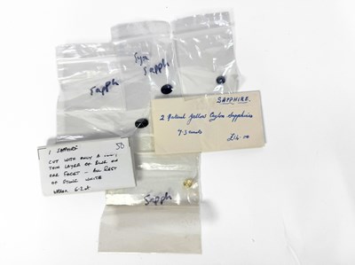 Lot 451 - A selection of loose sapphires