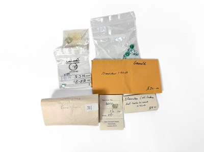 Lot 452 - A selection beryl, emeralds and aquamarines