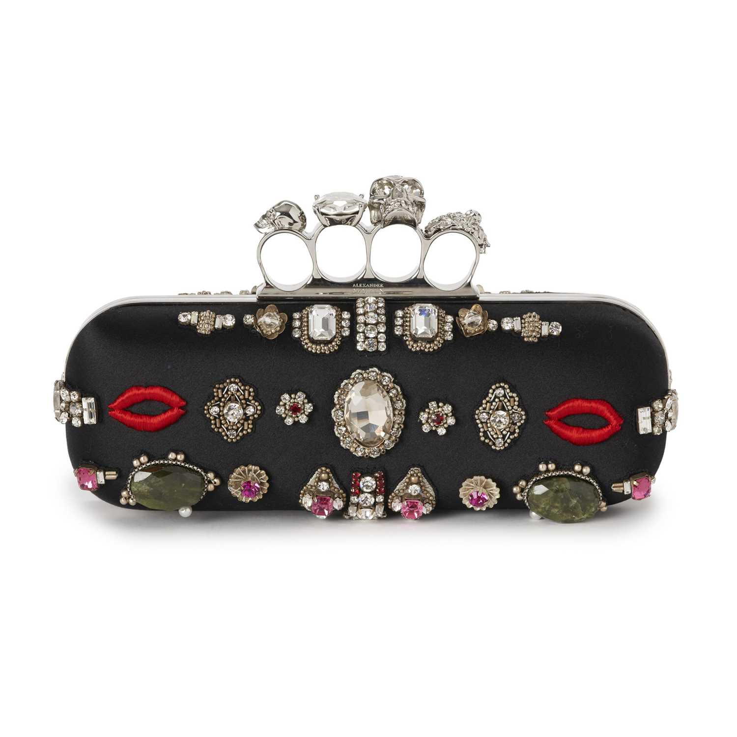 Lot 198 - Alexander McQueen, an embellished Knuckle Box clutch.