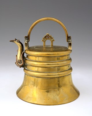 Lot 342 - An Indo Asian brass and copper kendi or ritual...