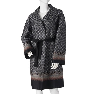 Lot 194 - Alberta Ferretti, a long jacquard jacket.