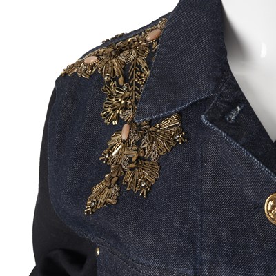 Lot 197 - Alberta Ferretti, an embellished denim jacket.