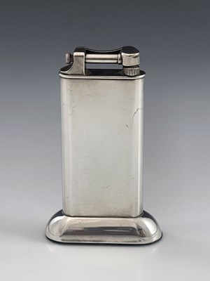 Lot 219 - Alfred Dunhill, a silver plated Standard table lighter