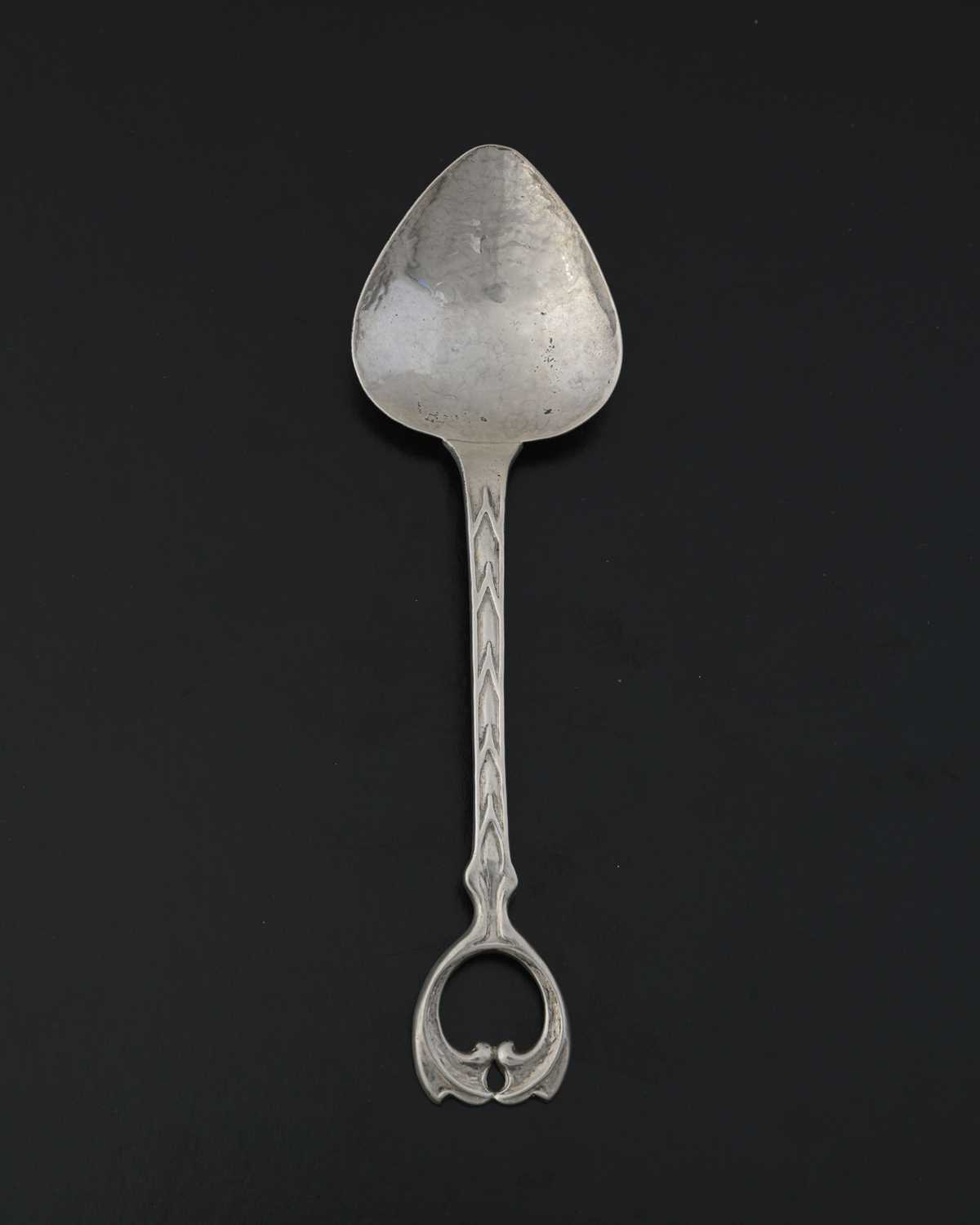 Lot 55 - An Arts and Crafts silver spoon, D and M Davis,...
