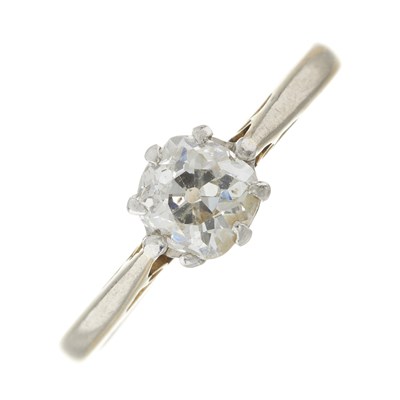 Lot 21 - An early 20th century 18ct gold diamond single-stone ring