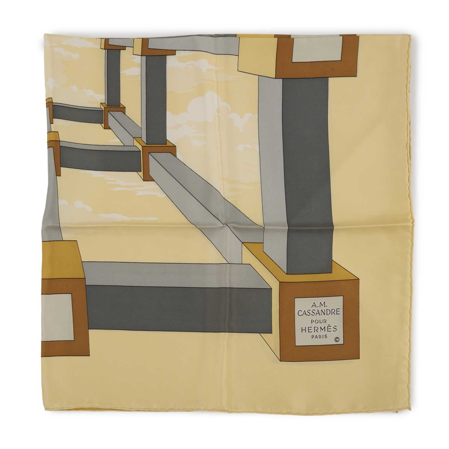 Lot 267 - Hermes, a Perspective silk scarf.