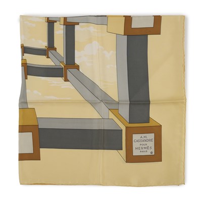 Lot 267 - Hermes, a Perspective silk scarf.
