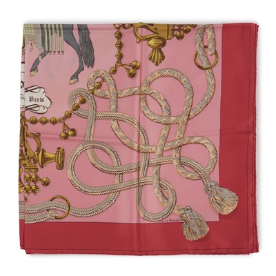 Lot 268 - Hermes, a Palefroi silk scarf.