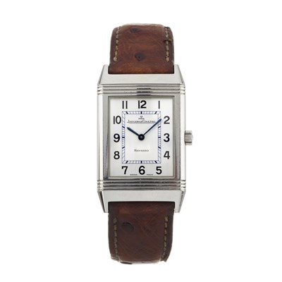 Lot 156 - Jaeger-LeCoultre, a stainless steel Reverso wrist watch