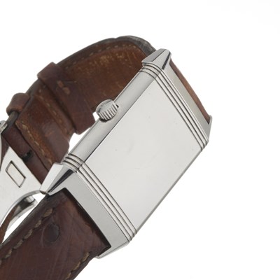 Lot 156 - Jaeger-LeCoultre, a stainless steel Reverso wrist watch