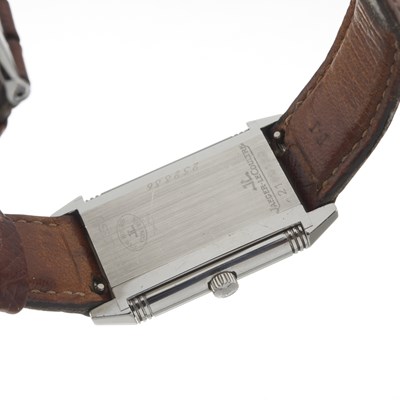 Lot 156 - Jaeger-LeCoultre, a stainless steel Reverso wrist watch
