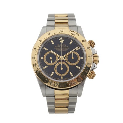 Lot 164 - Rolex, a bi-metal Oyster Perpetual Cosmograph Daytona bracelet watch